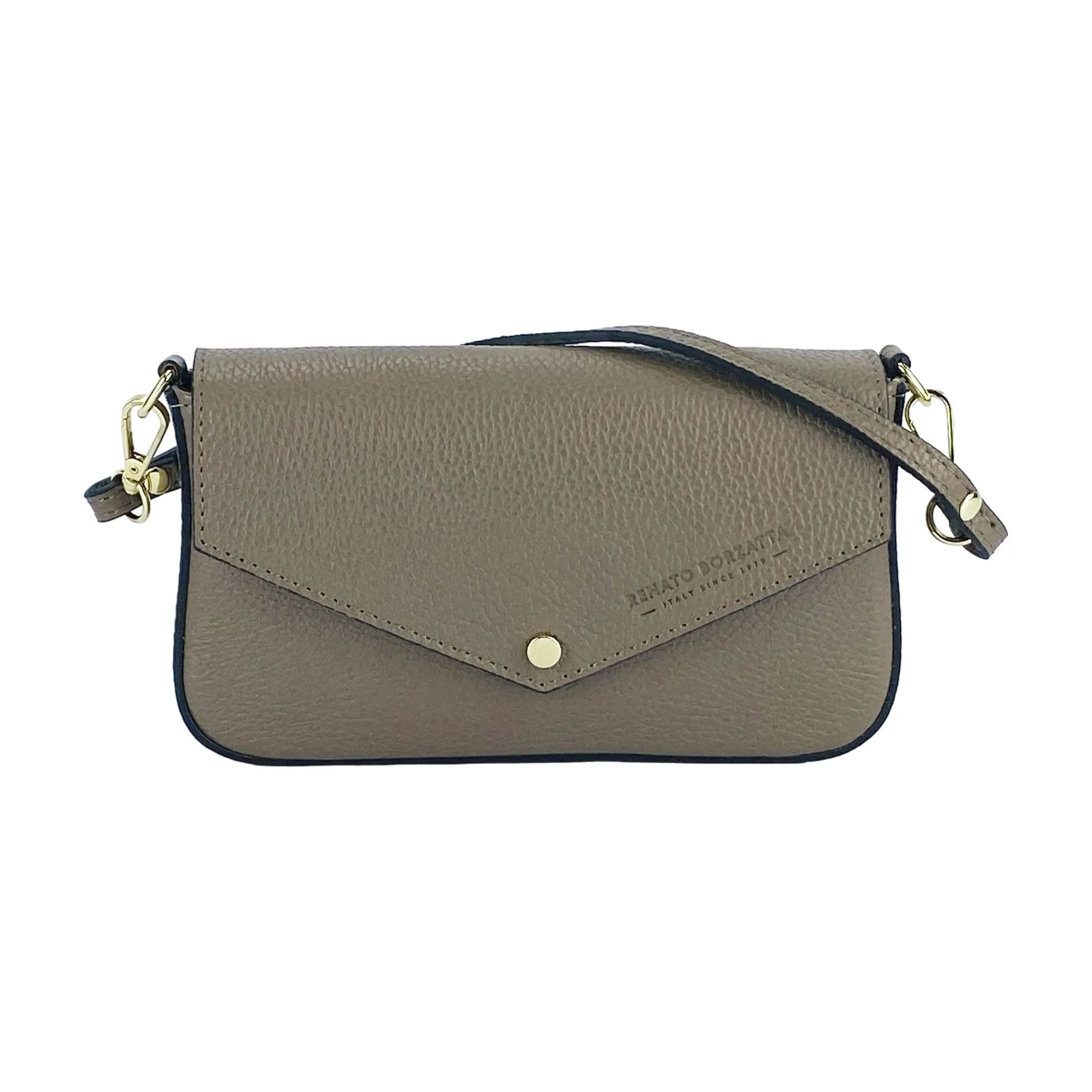 Renato Borzatta leather Small Shoulder Bag Taupe