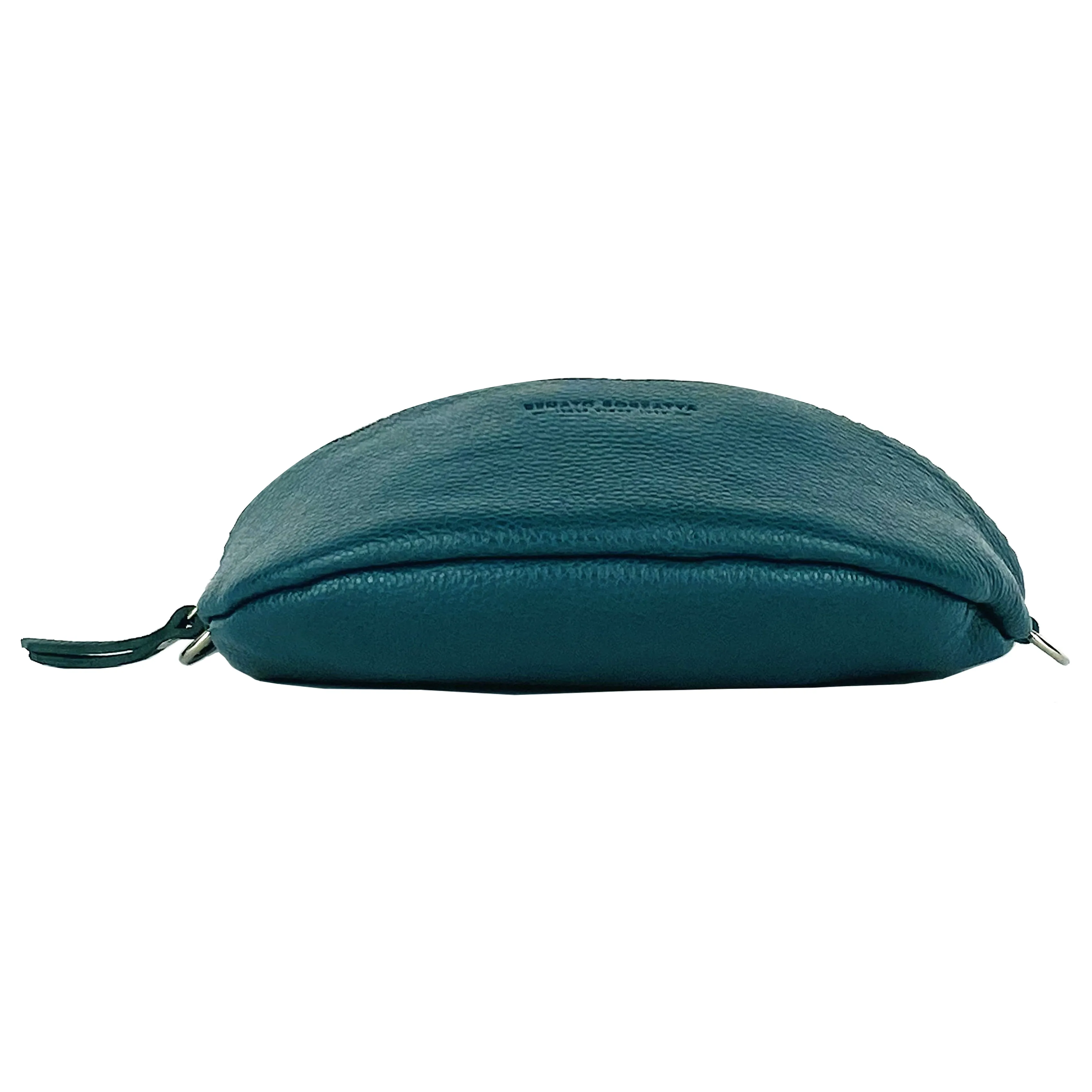 Renato Borzatta Leather Waist Crossbody bag Teal Green