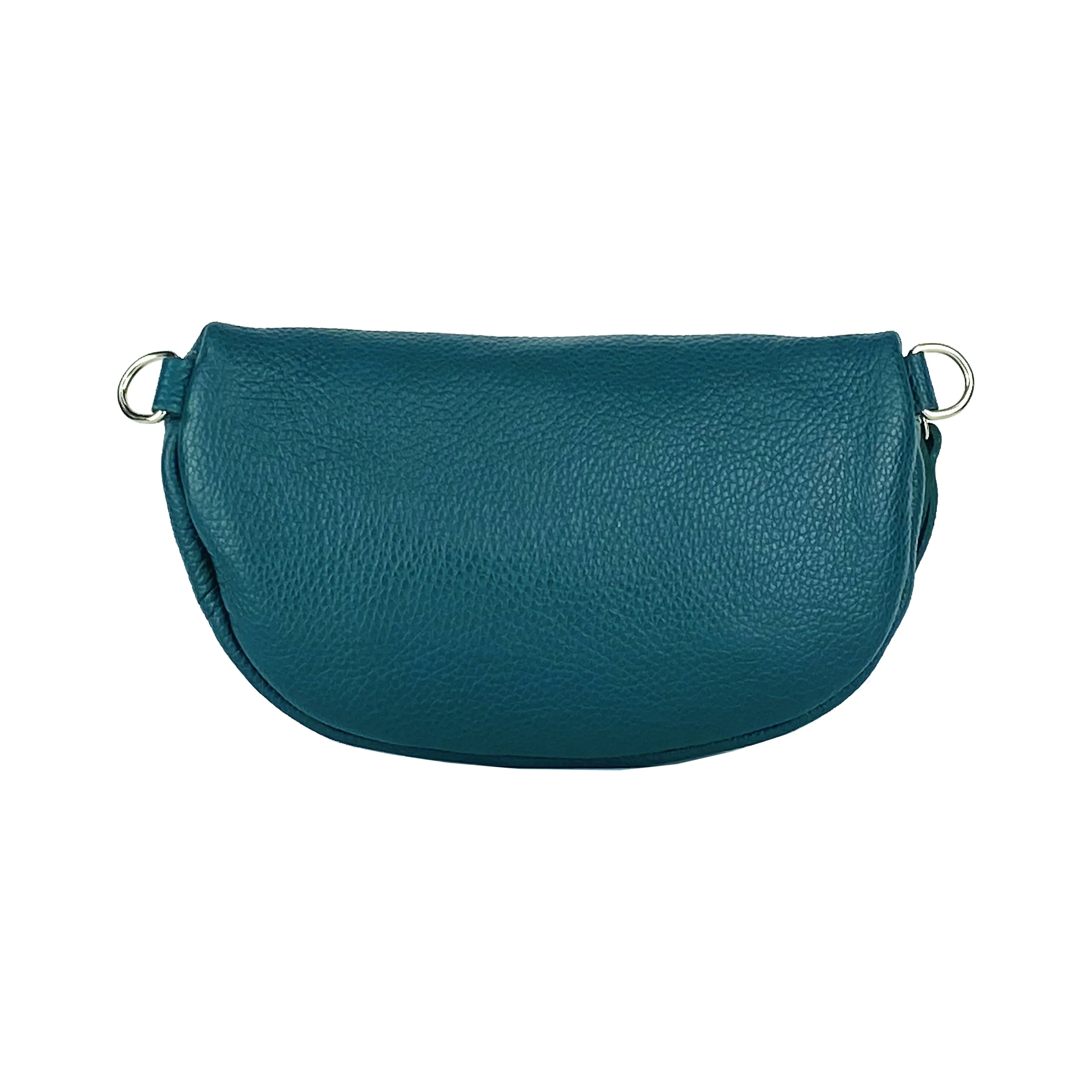 Renato Borzatta Leather Waist Crossbody bag Teal Green