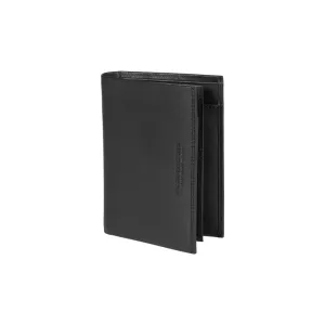 Renato Borzatta Men's Leather RFID Pocket Wallet Black