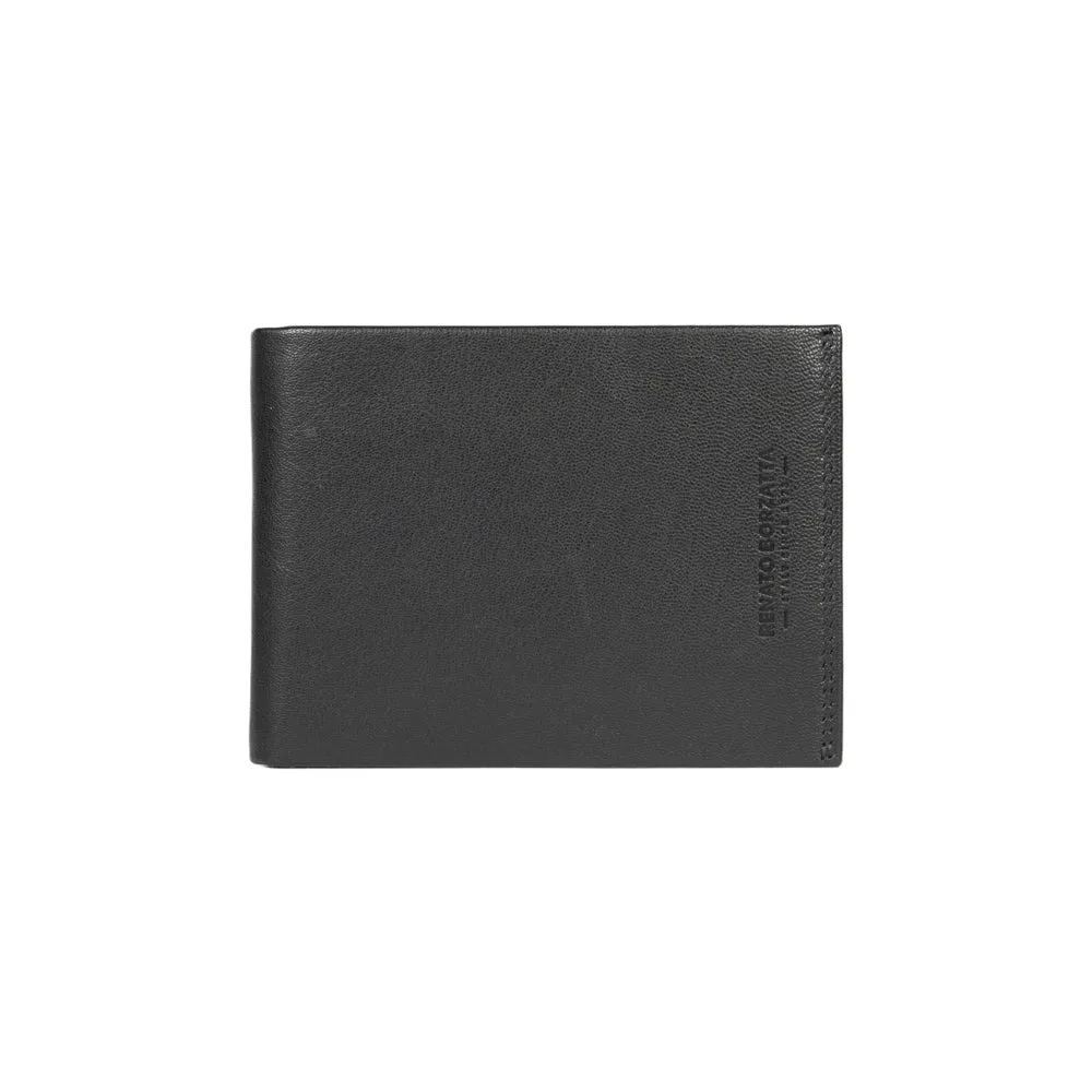 Renato Borzatta Men's leather wallet Black