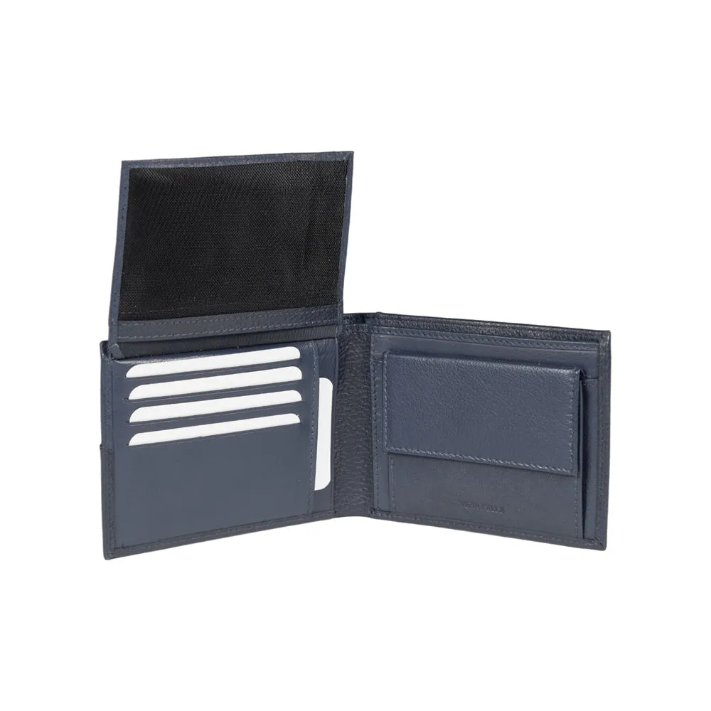Renato Borzatta Men's Leather Wallet Blue