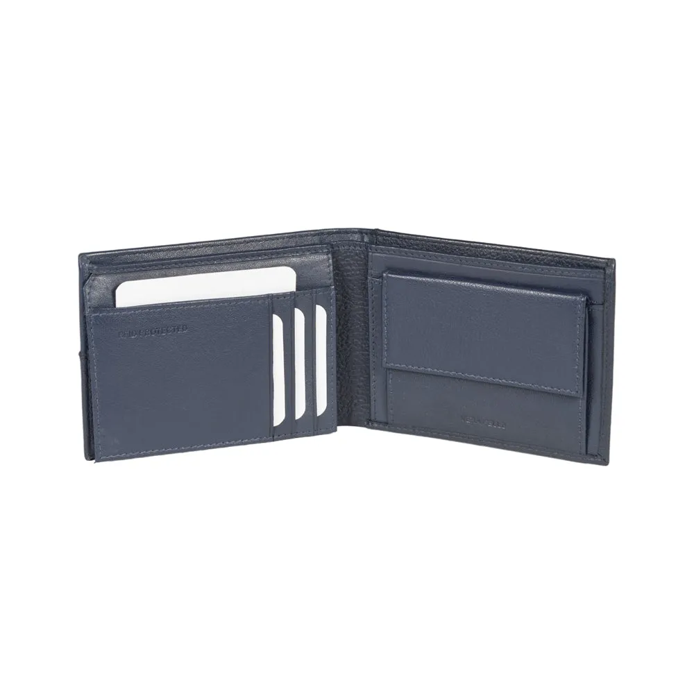Renato Borzatta Men's Leather Wallet Blue