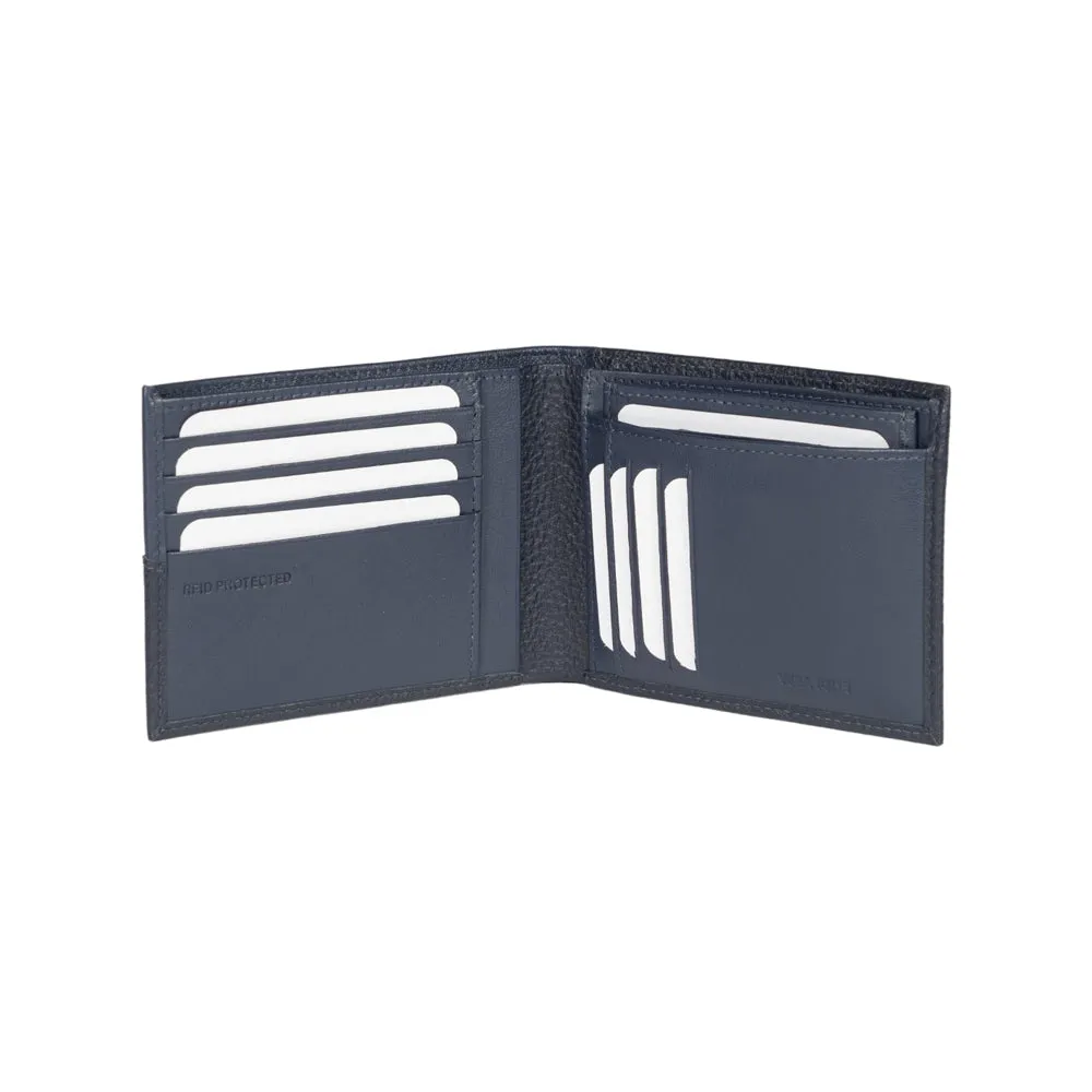 Renato Borzatta Men's Leather Wallet Blue