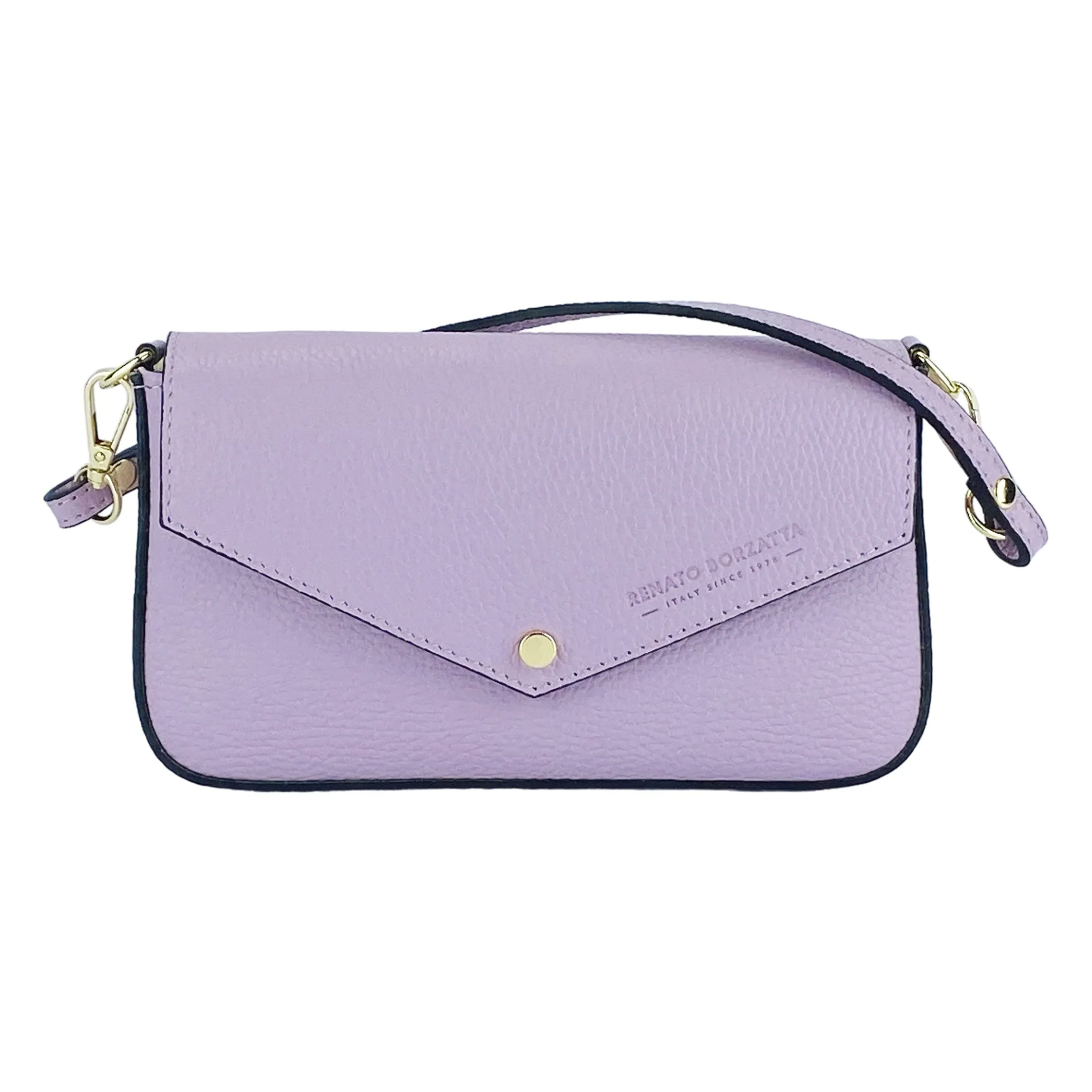 Renato Borzatta Small Chain Post Shoulder Bag Purple