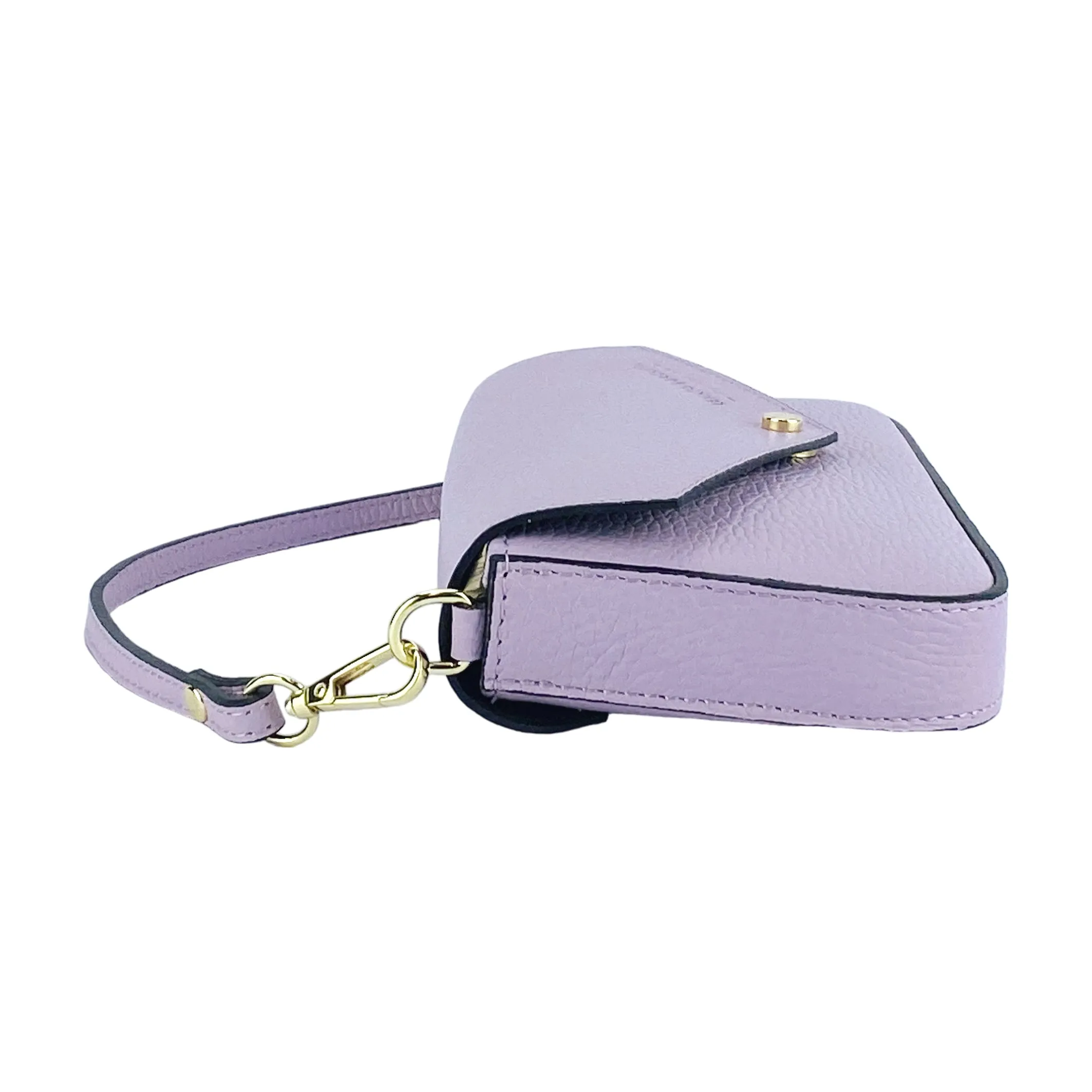 Renato Borzatta Small Chain Post Shoulder Bag Purple