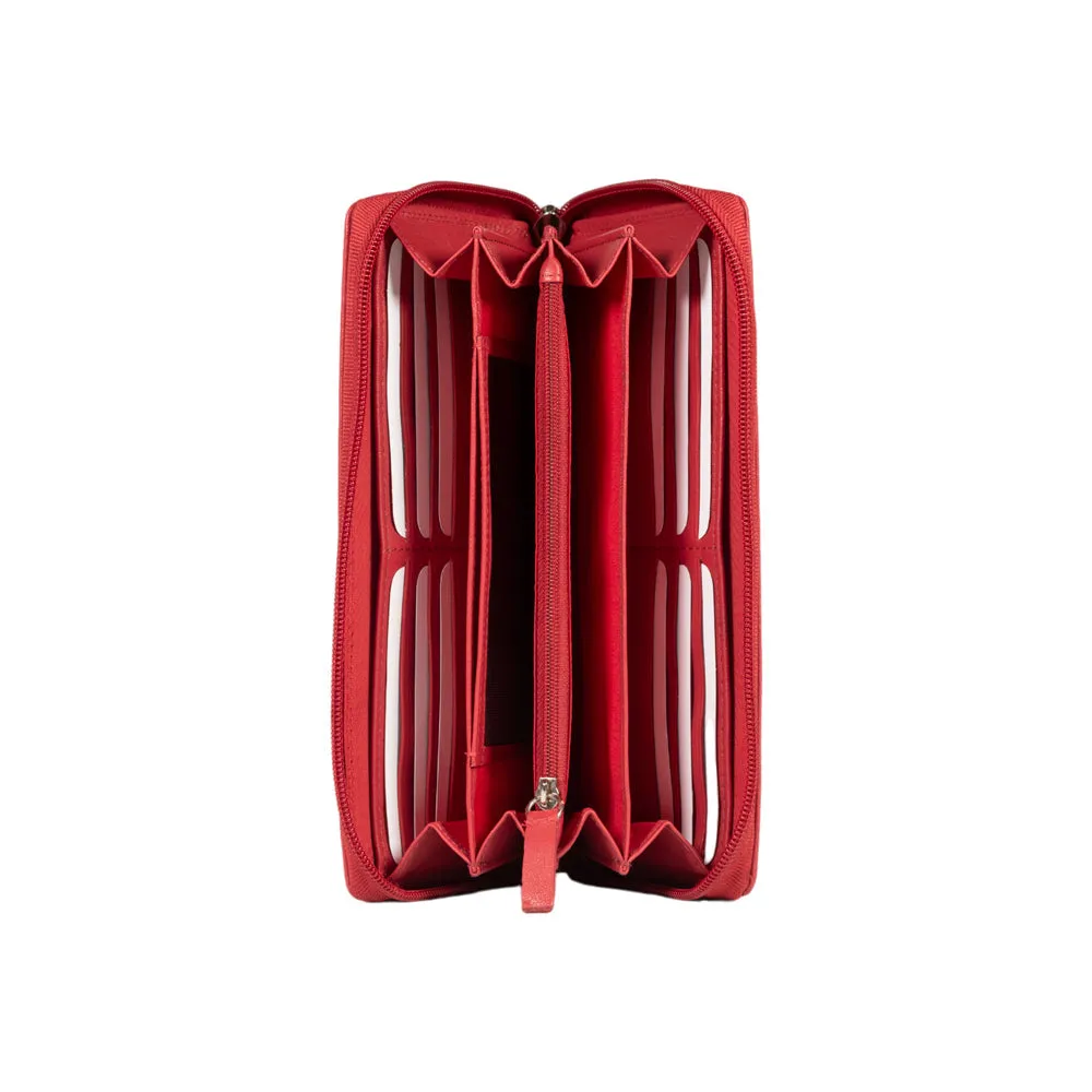 Renato Borzatta Women's Leather RFID Wallet Red