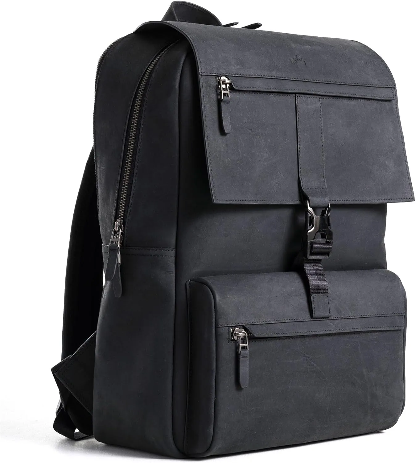VELEZ Brown Top Grain Leather Backpack for Men and Women - 17 Inch Laptop Bag for Work - Handmade Business Bookbag With Large Capacity