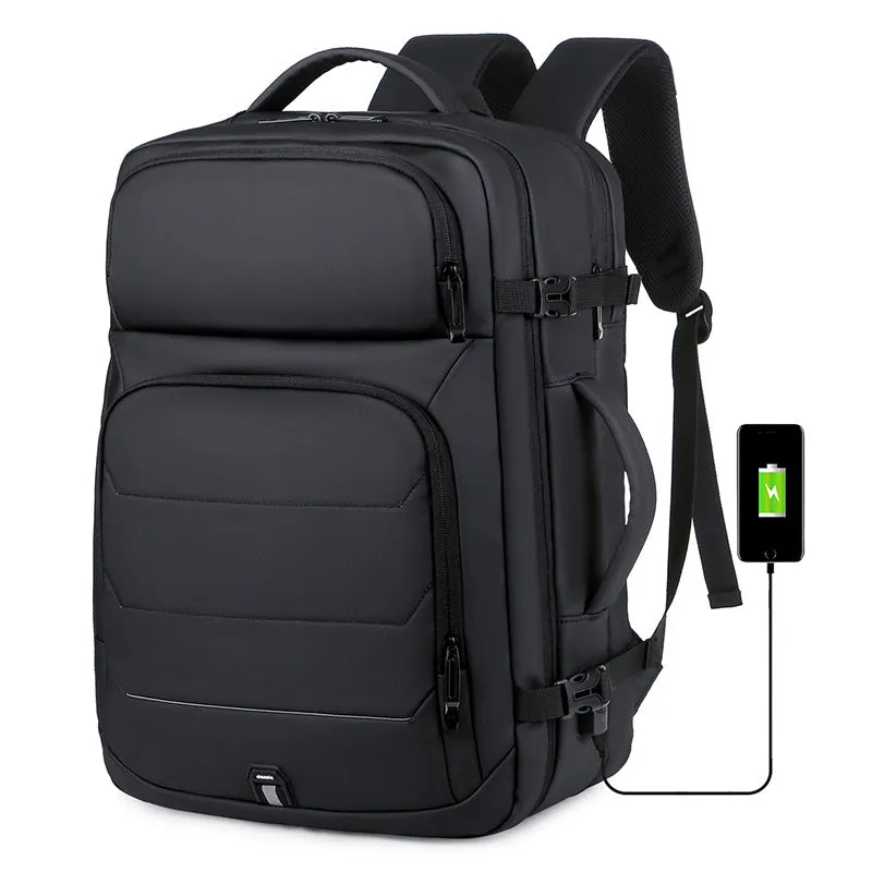 Women's & Men's & Large Capacity Expansion Extended Charging Waterproof Business Backpacks