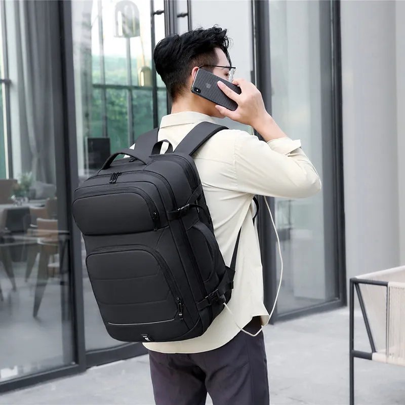 Women's & Men's & Large Capacity Expansion Extended Charging Waterproof Business Backpacks