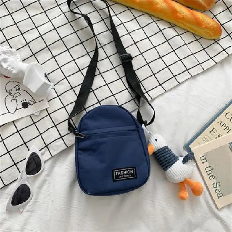 Women's & Men's & Mobile Fashion Mini Canvas One Crossbody Bags