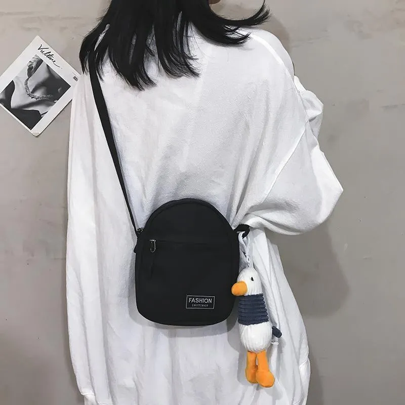 Women's & Men's & Mobile Fashion Mini Canvas One Crossbody Bags