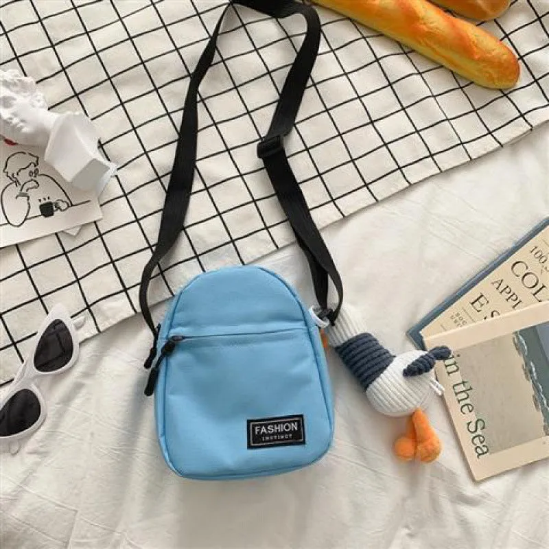 Women's & Men's & Mobile Fashion Mini Canvas One Crossbody Bags