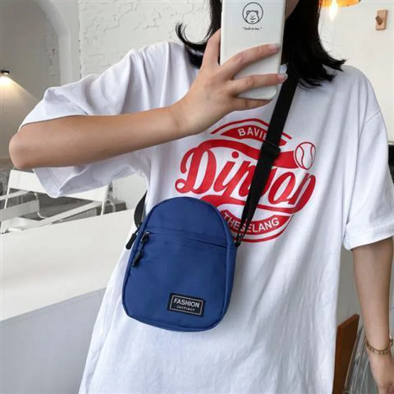 Women's & Men's & Mobile Fashion Mini Canvas One Crossbody Bags