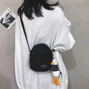 Women's & Men's & Mobile Fashion Mini Canvas One Crossbody Bags