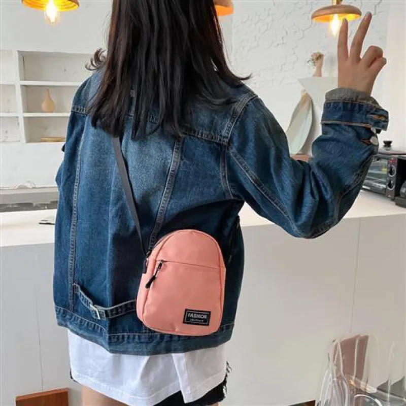 Women's & Men's & Mobile Fashion Mini Canvas One Crossbody Bags