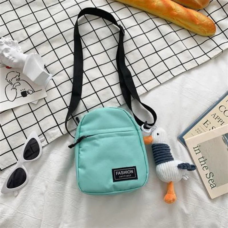 Women's & Men's & Mobile Fashion Mini Canvas One Crossbody Bags