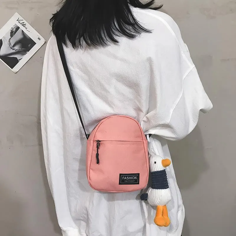 Women's & Men's & Mobile Fashion Mini Canvas One Crossbody Bags