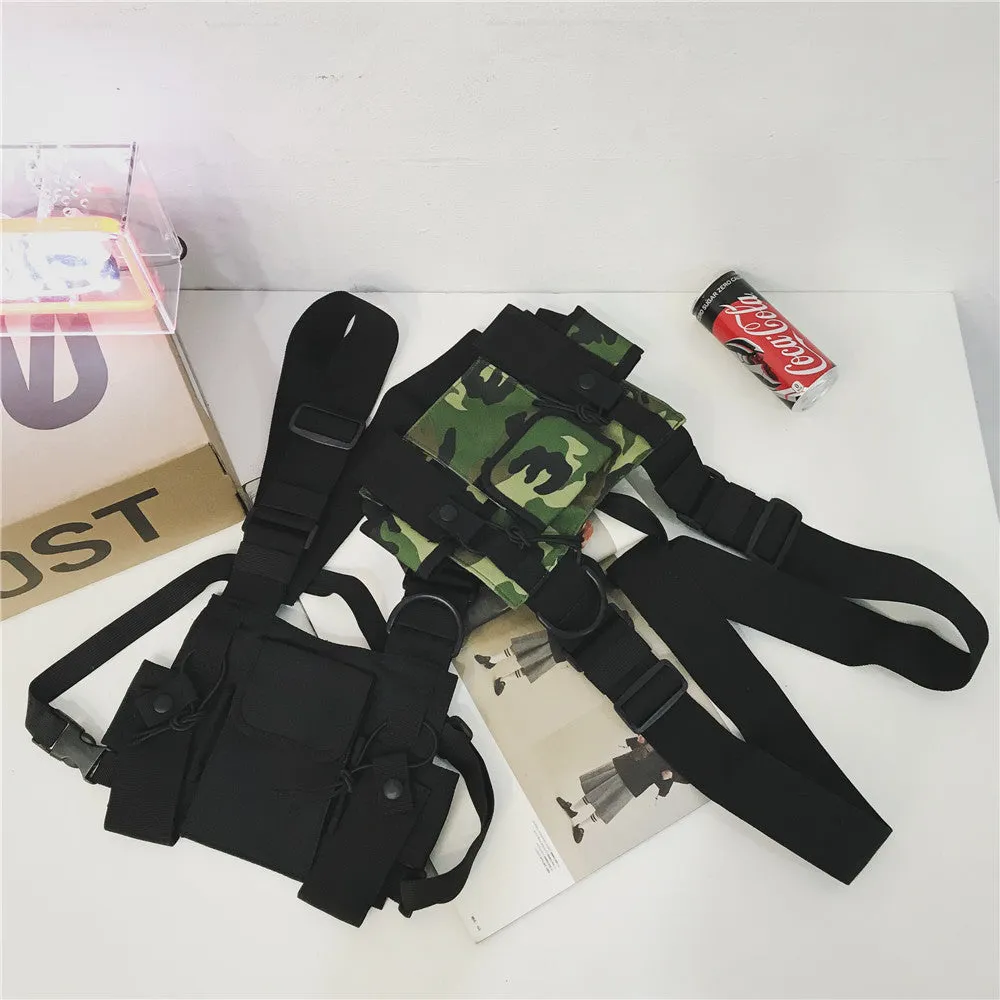 Women's & Men's And Multifunctional Hip Hop Vest Fashion Backpacks