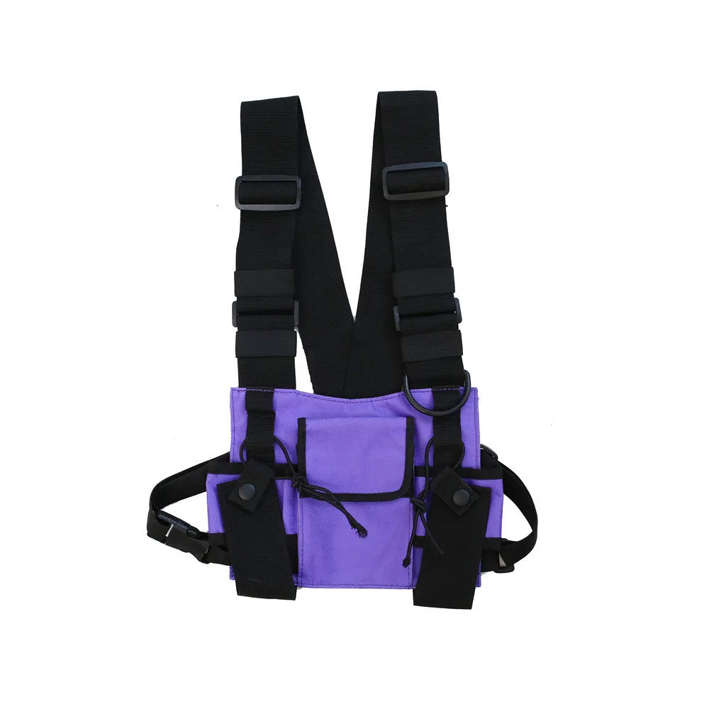 Women's & Men's And Multifunctional Hip Hop Vest Fashion Backpacks