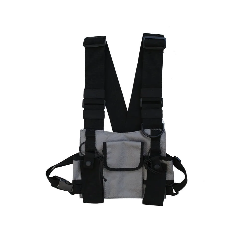 Women's & Men's And Multifunctional Hip Hop Vest Fashion Backpacks