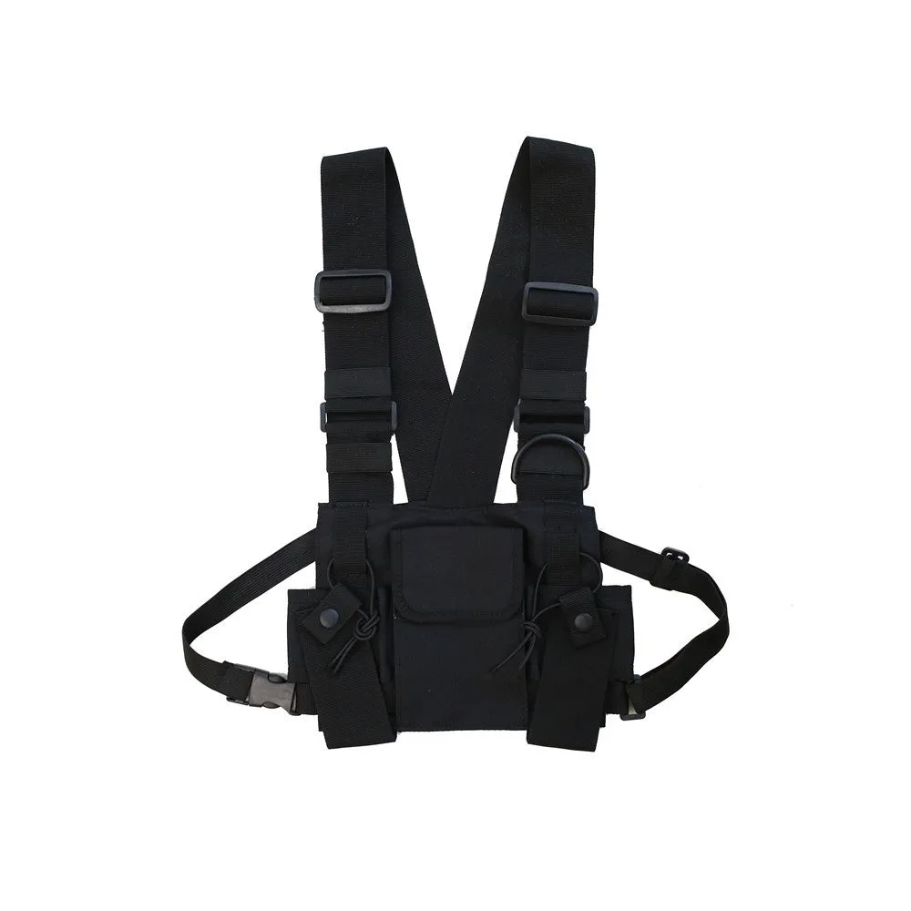 Women's & Men's And Multifunctional Hip Hop Vest Fashion Backpacks