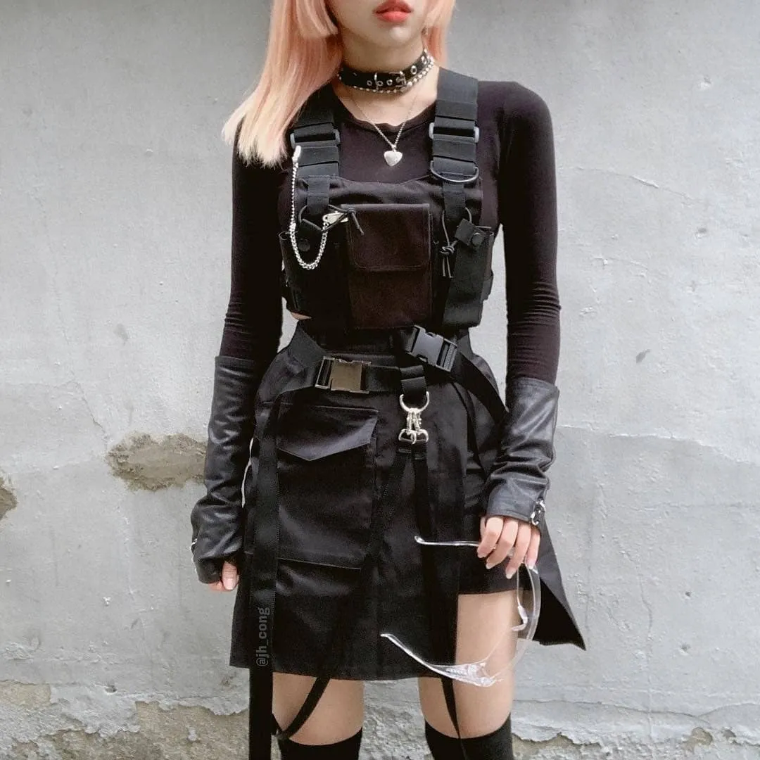 Women's & Men's And Multifunctional Hip Hop Vest Fashion Backpacks