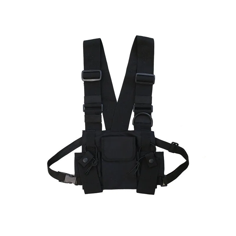 Women's & Men's And Multifunctional Hip Hop Vest Fashion Backpacks