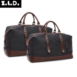 Women's & Men's Canvas Large Capacity And Portable Travel Bags