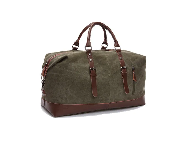 Women's & Men's Canvas Large Capacity And Portable Travel Bags