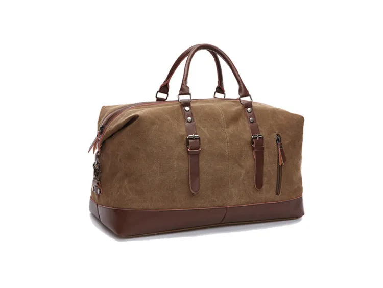 Women's & Men's Canvas Large Capacity And Portable Travel Bags