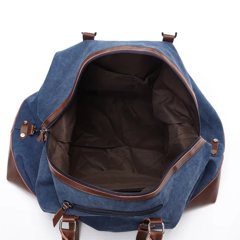 Women's & Men's Canvas Large Capacity And Portable Travel Bags
