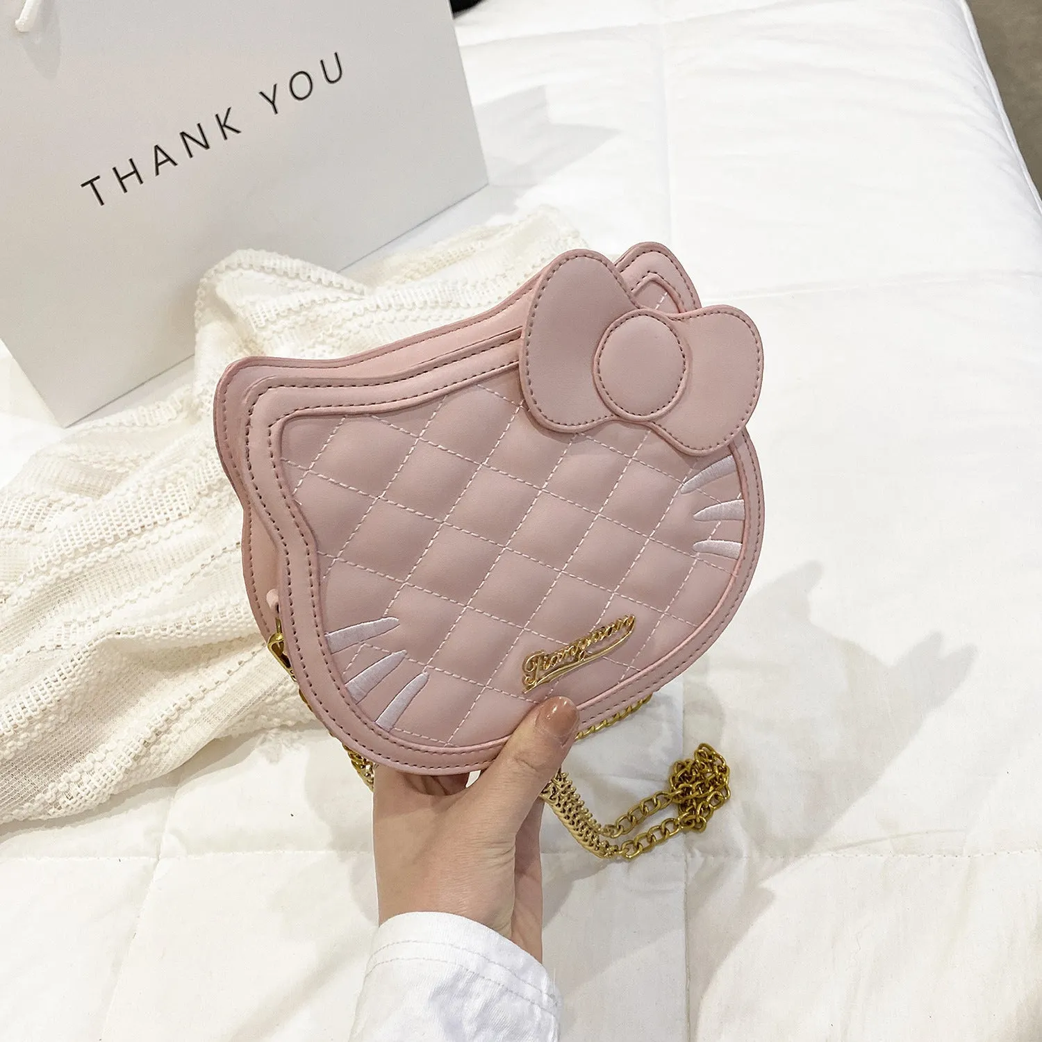 Women's & Men's Niche Rhombus Chain Female Versatile Cute Bags