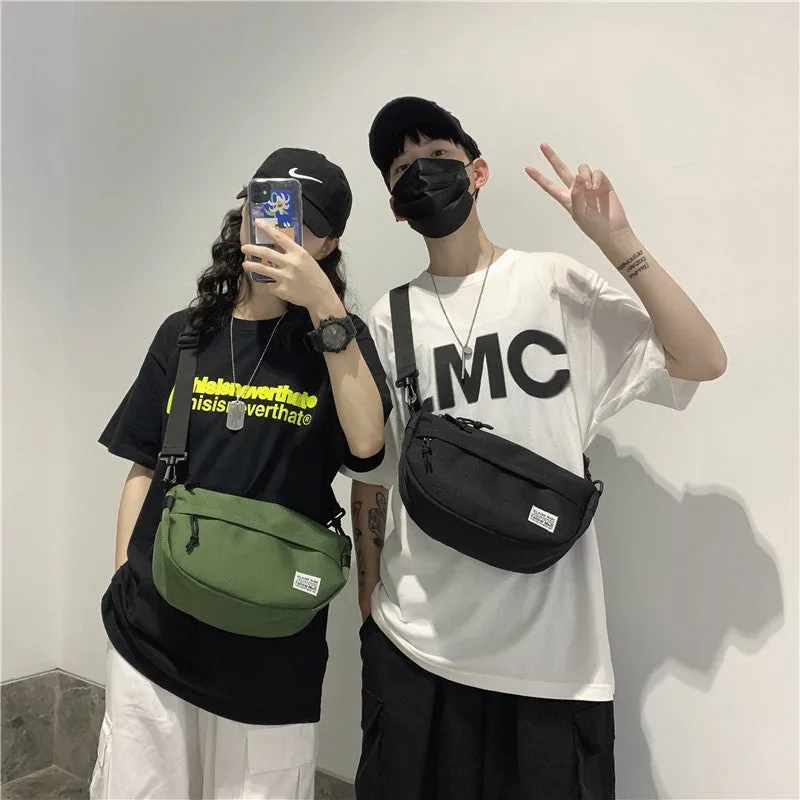 Women's & Men's Simple Mori Style Men's Chest Bags