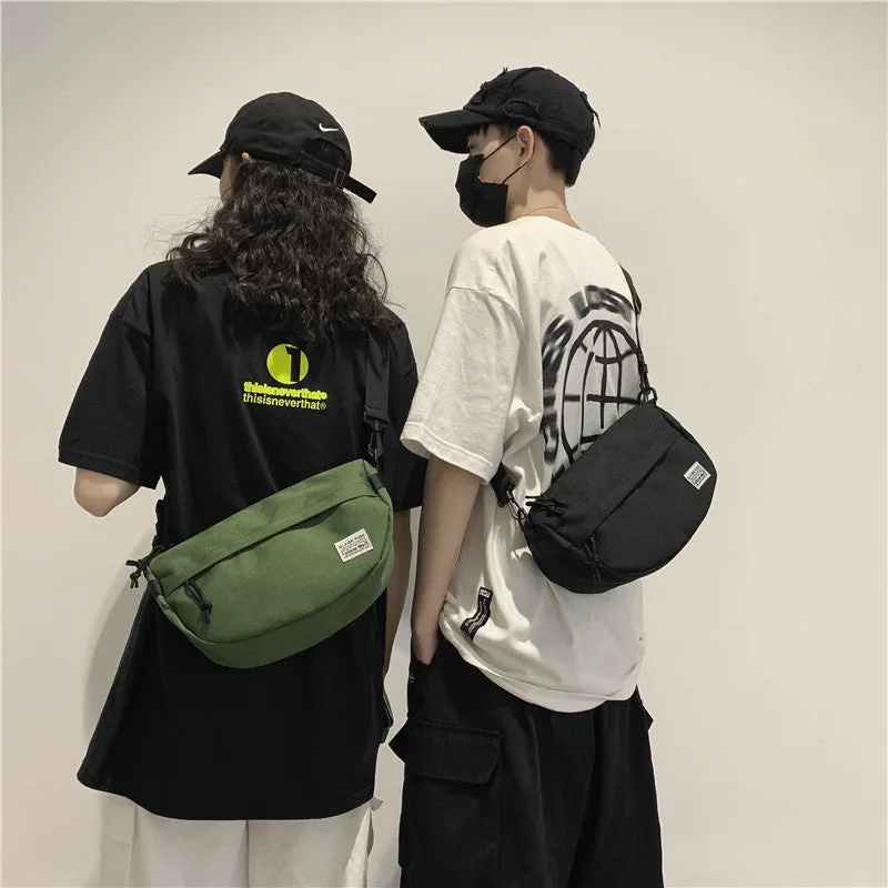 Women's & Men's Simple Mori Style Men's Chest Bags
